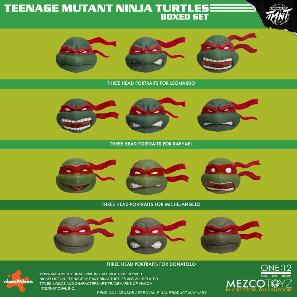 Teenage Mutant Ninja Turtles One:12 Collective Actionfiguren 1/12 Boxed Set 17 cm Image 3
