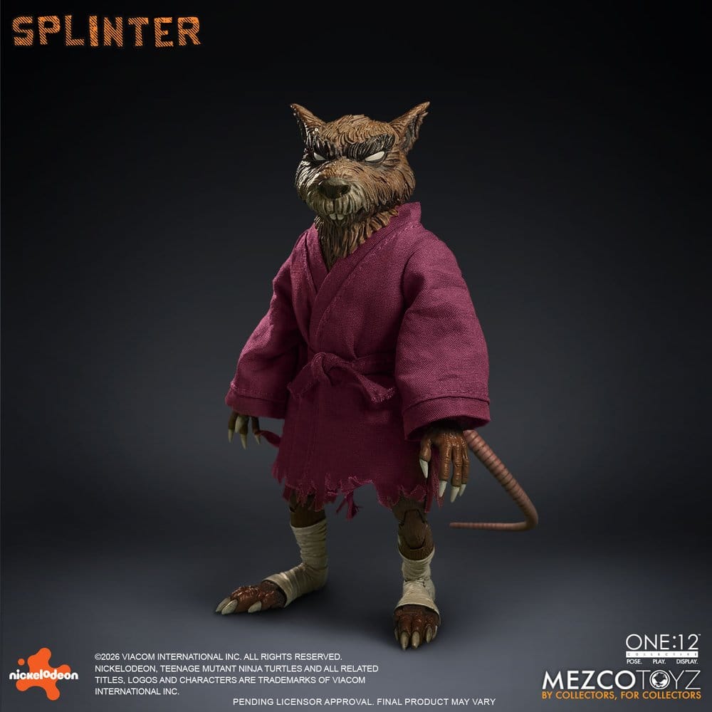 Teenage Mutant Ninja Turtles One:12 Collective Actionfigur 1/12 Splinter 17 cm Image 1