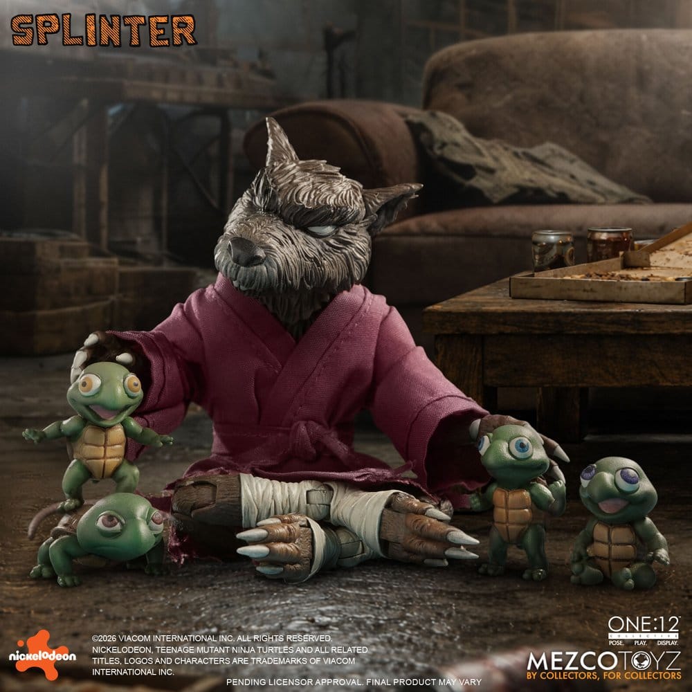 Teenage Mutant Ninja Turtles One:12 Collective Actionfigur 1/12 Splinter 17 cm Image 6
