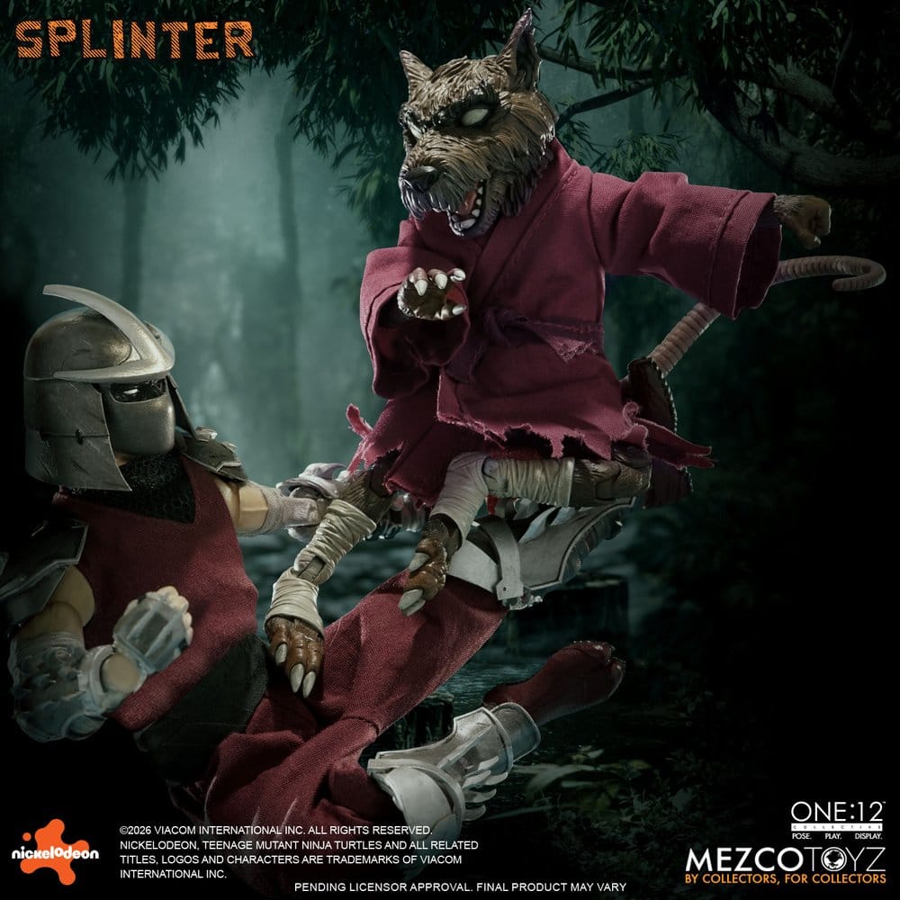 Teenage Mutant Ninja Turtles One:12 Collective Actionfigur 1/12 Splinter 17 cm Image 7