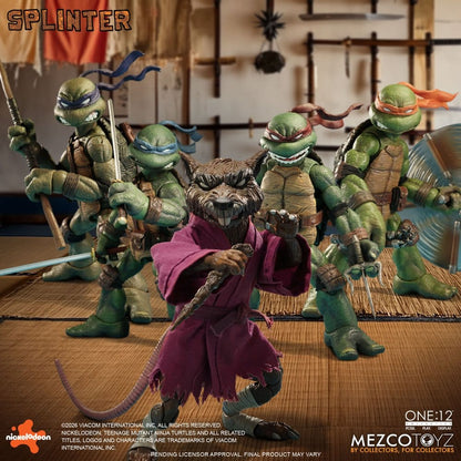 Teenage Mutant Ninja Turtles One:12 Collective Actionfigur 1/12 Splinter 17 cm Image 10