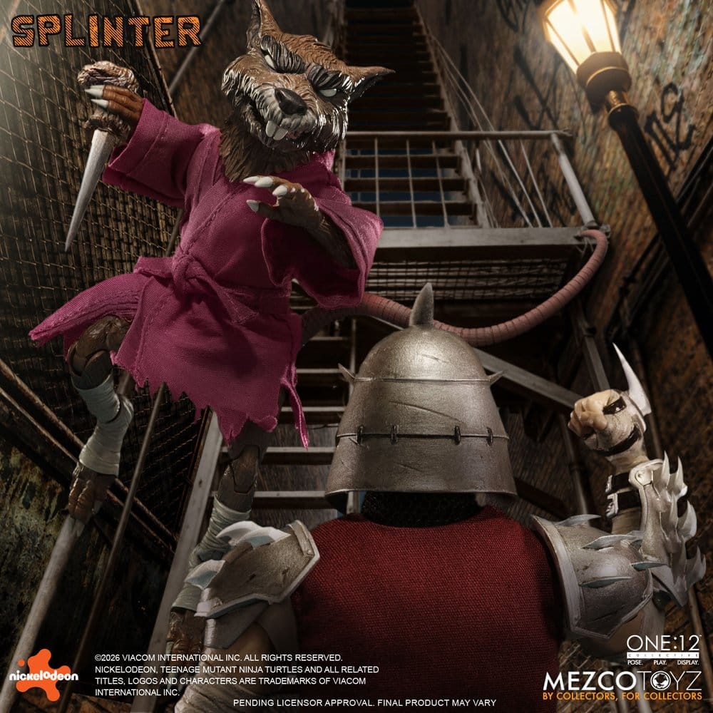 Teenage Mutant Ninja Turtles One:12 Collective Actionfigur 1/12 Splinter 17 cm Image 11