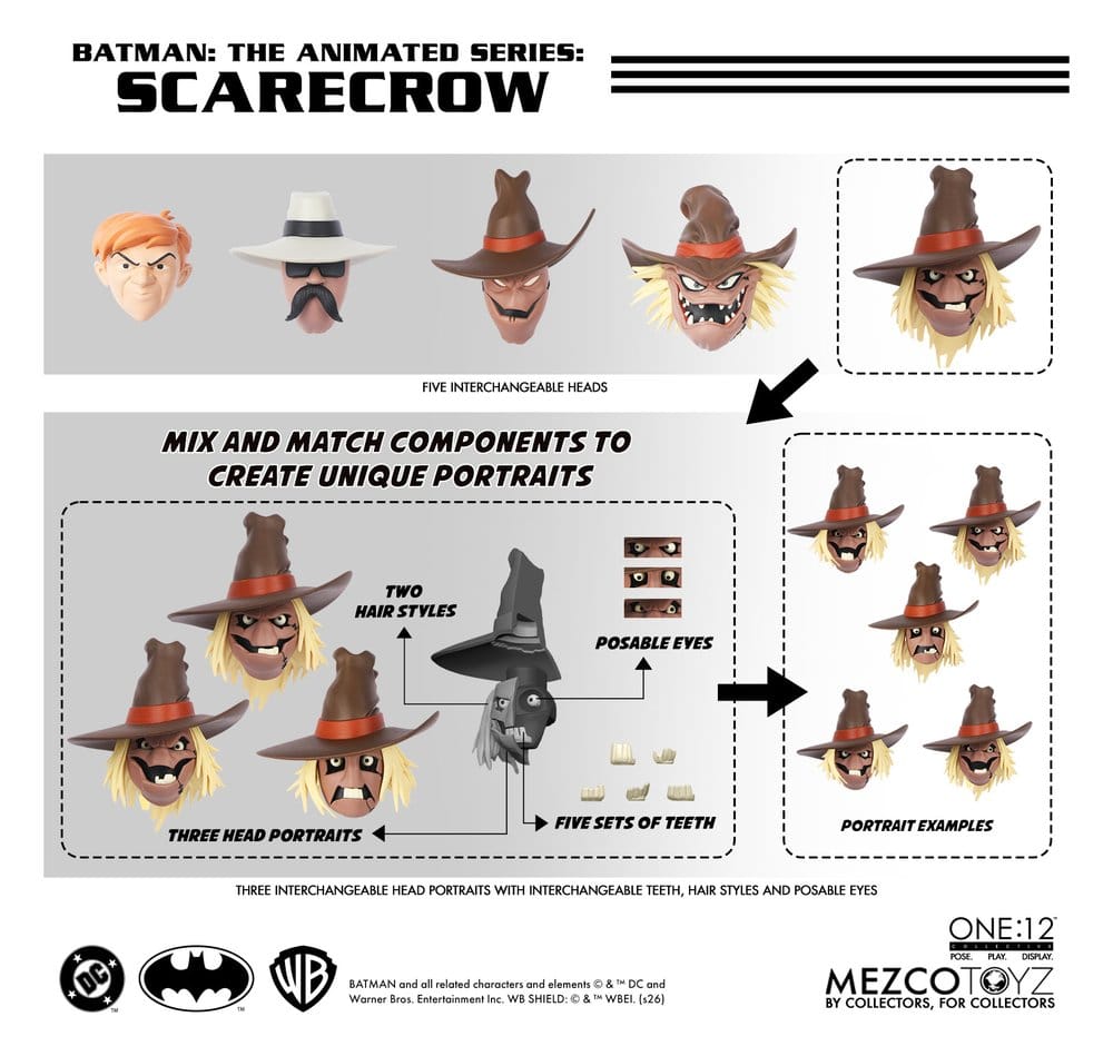 Batman: Die Zeichentrickserie One:12 Collective Actionfigur Scarecrow 17 cm Image 5