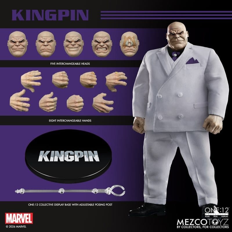 Marvel Comics One:12 Collective Actionfigur 1/12 Kingpin 18 cm Image 10