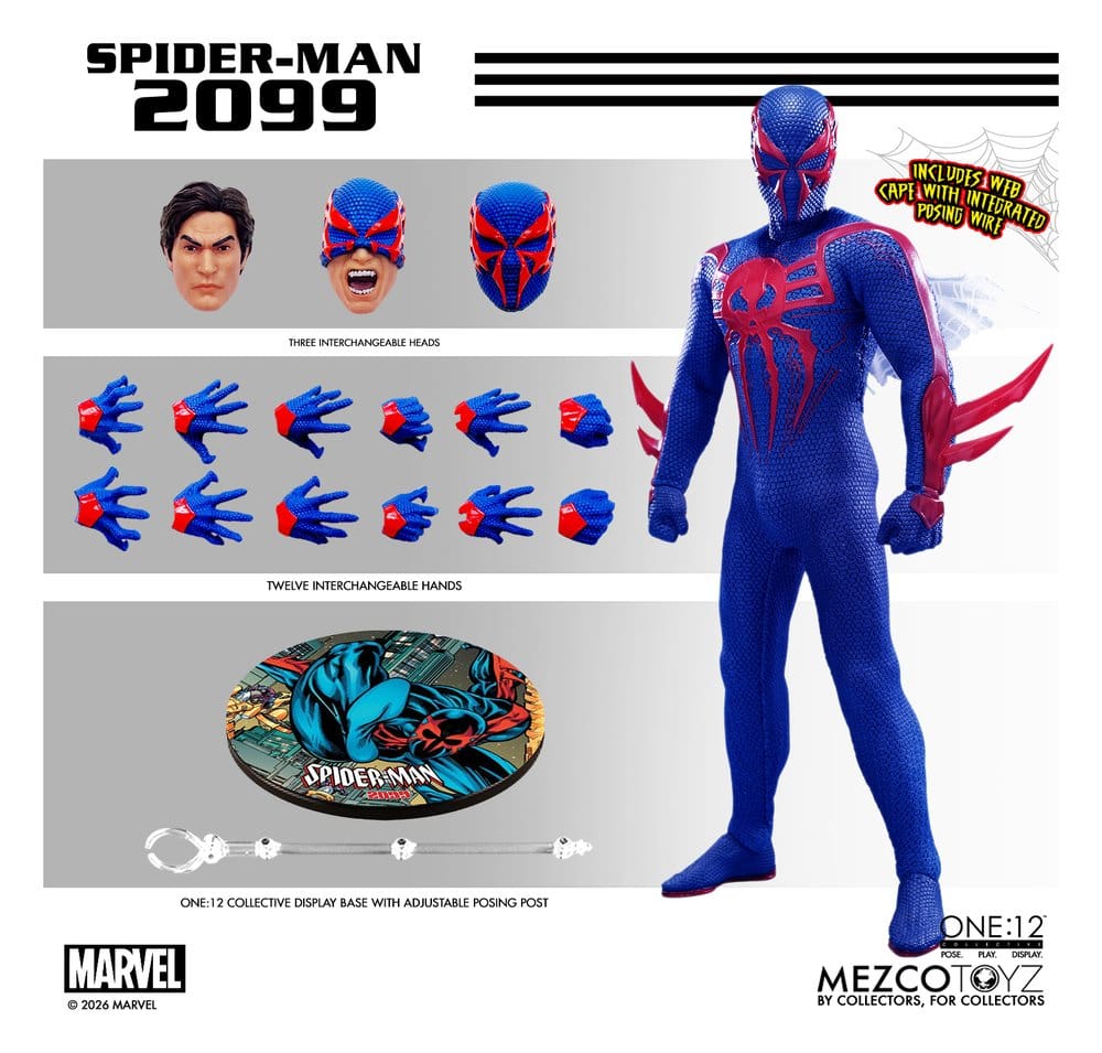 Marvel Comics One:12 Collective Actionfigur 1/12 Spider-Man 2099 17 cm Image 11