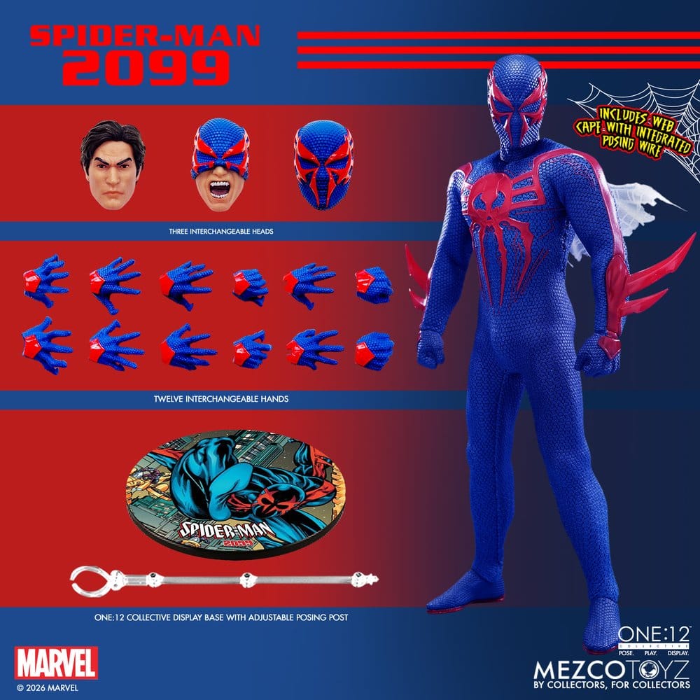 Marvel Comics One:12 Collective Actionfigur 1/12 Spider-Man 2099 17 cm Image 12