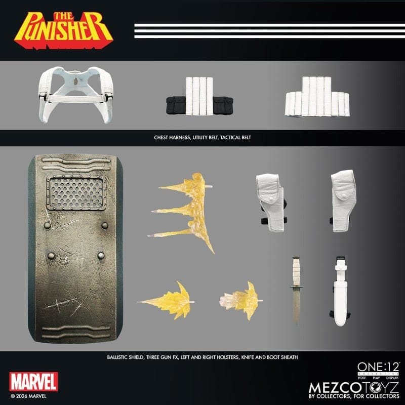 Marvel Comics One:12 Collective Actionfigur 1/12 Punisher 17 cm Image 3