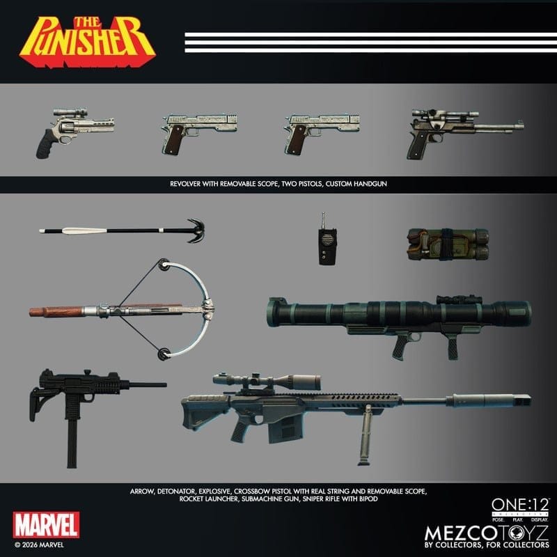 Marvel Comics One:12 Collective Actionfigur 1/12 Punisher 17 cm Image 4