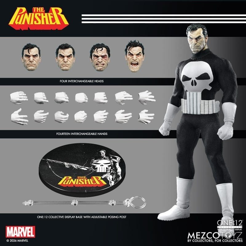 Marvel Comics One:12 Collective Actionfigur 1/12 Punisher 17 cm Image 5