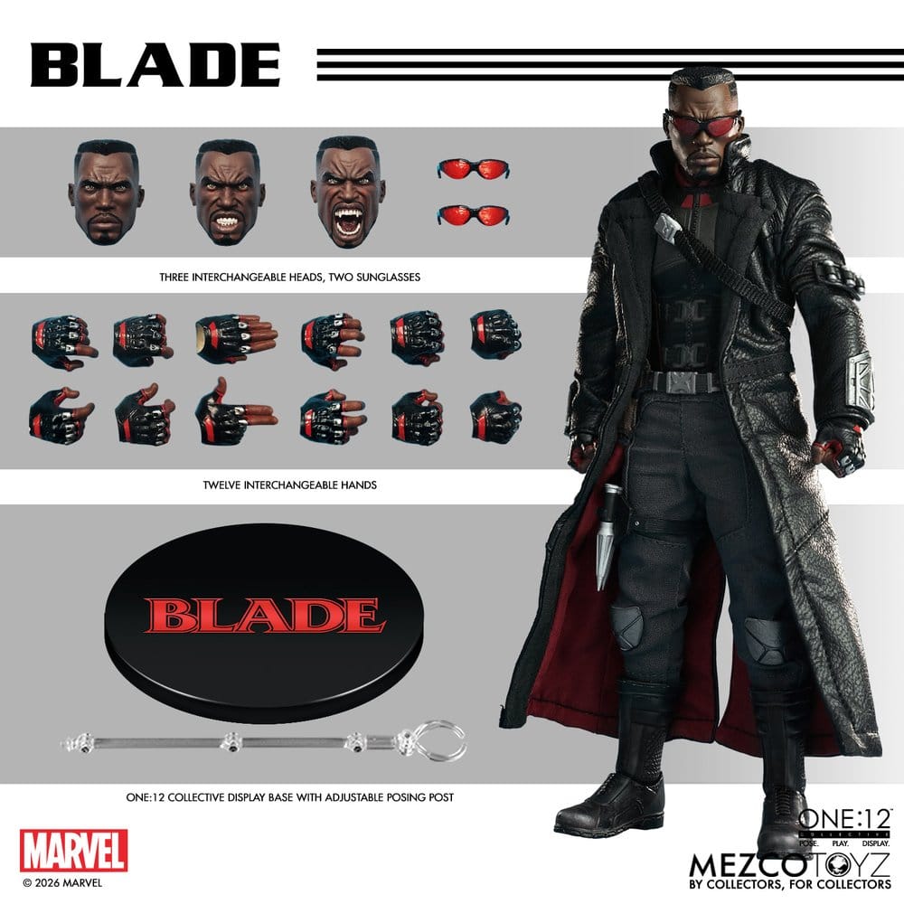 Marvel Comics One:12 Collective Actionfigur 1/12 Blade 17 cm Image 8