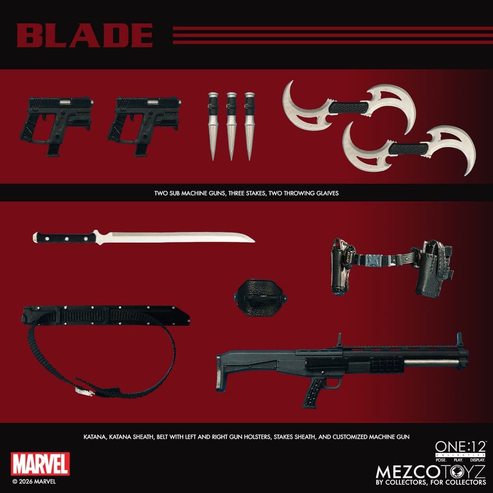 Marvel Comics One:12 Collective Actionfigur 1/12 Blade 17 cm Image 14