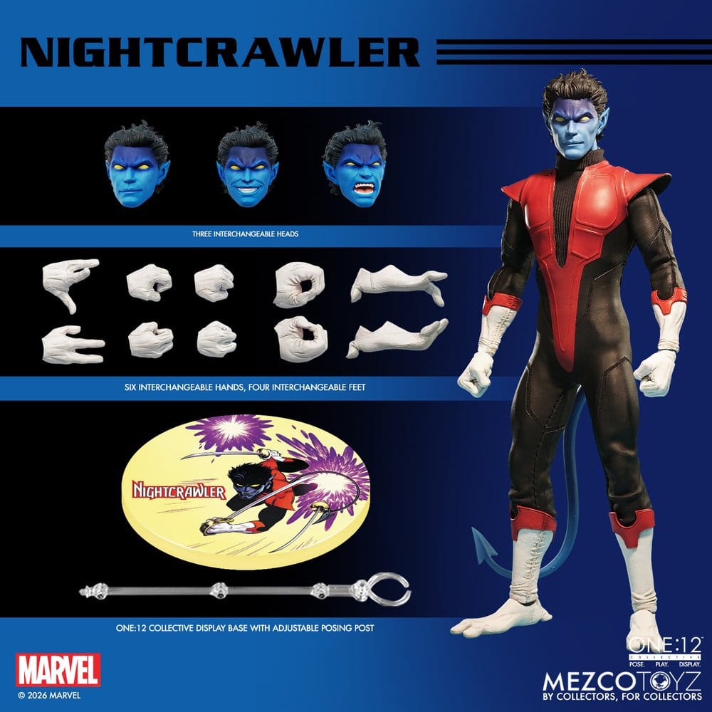 Marvel X-Men One:12 Collective Actionfigur 1/12 Nightcrawler 16 cm Image 15