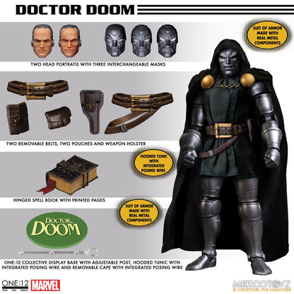 Marvel Actionfigur 1/12 Doctor Doom 17 cm Image 1