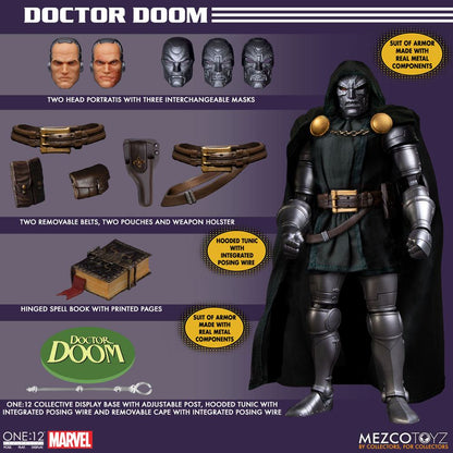 Marvel Actionfigur 1/12 Doctor Doom 17 cm Image 19