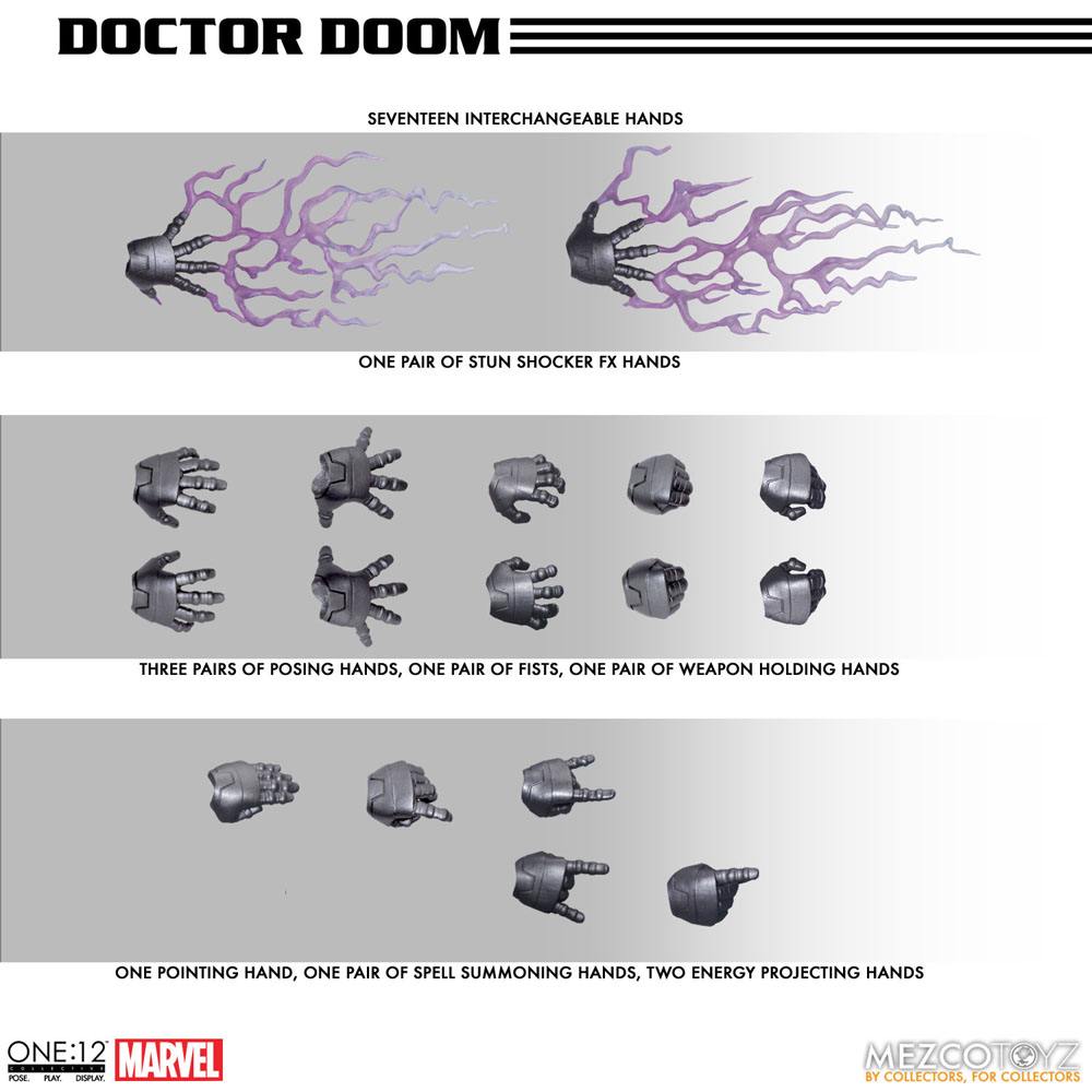 Marvel Actionfigur 1/12 Doctor Doom 17 cm Image 22