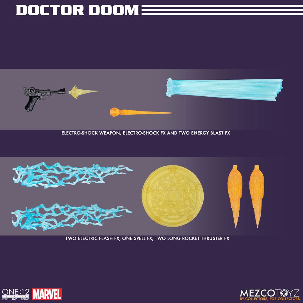Marvel Actionfigur 1/12 Doctor Doom 17 cm Image 23