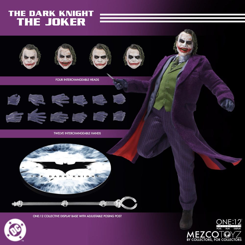 The Dark Knight Actionfigur 1/12 Joker 17 cm Image 2