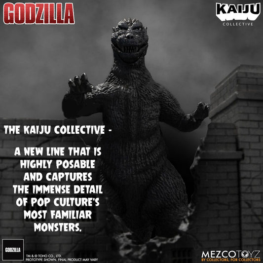 Godzilla (1954) Kaiju Collective Actionfigur Godzilla - Black & White Edition 20 cm Image 2