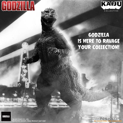 Godzilla (1954) Kaiju Collective Actionfigur Godzilla - Black & White Edition 20 cm Image 3