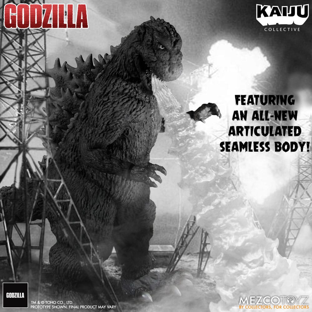 Godzilla (1954) Kaiju Collective Actionfigur Godzilla - Black & White Edition 20 cm Image 4