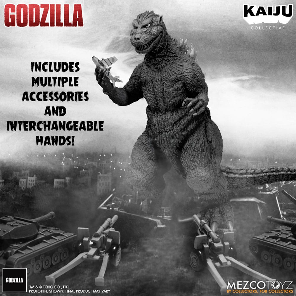 Godzilla (1954) Kaiju Collective Actionfigur Godzilla - Black & White Edition 20 cm Image 11