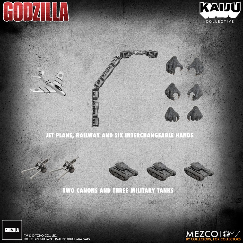 Godzilla (1954) Kaiju Collective Actionfigur Godzilla - Black & White Edition 20 cm Image 17