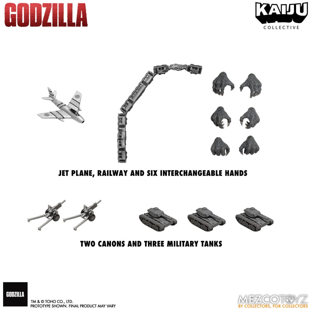 Godzilla (1954) Kaiju Collective Actionfigur Godzilla - Black & White Edition 20 cm Image 18
