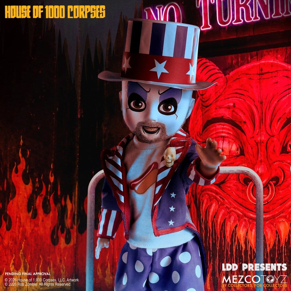 Haus der 1000 Leichen LDD Presents Puppe Captain Spaulding 25 cm Image 7