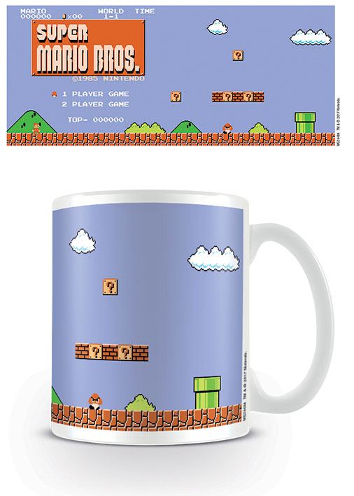 Super Mario Bros. Tasse Retro Title Image