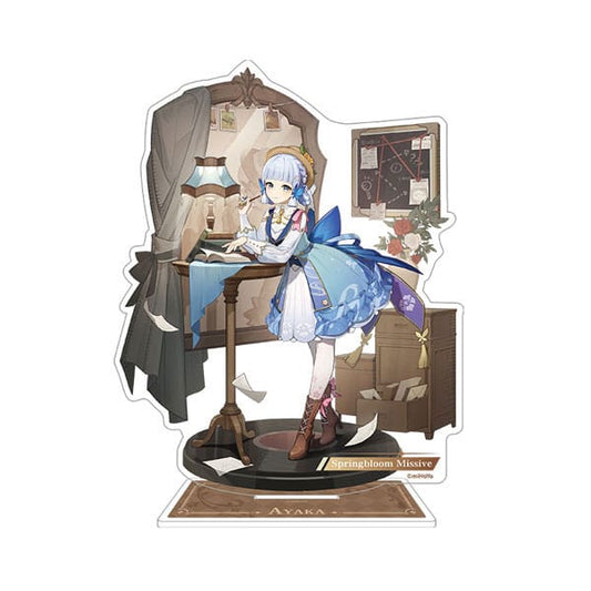 Genshin Impact Teyvat Style Series Acryl Diorama Kamisato Ayaka: Springbloom Missive 13 cm Image
