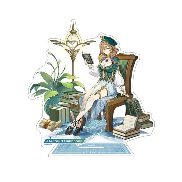 Genshin Impact Teyvat Style Series Acryl Diorama Lisa: A Sobriquet Under Shade 15 cm Image