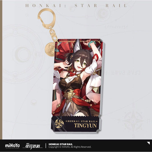 Honkai: Star Rail Charakter Acryl Schlüsselanhänger Tingyun 9 cm Image
