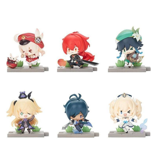 Genshin Impact Battle Scene Series Sammelfiguren 6er-Pack Mondstadt Edition 5 cm Image 1