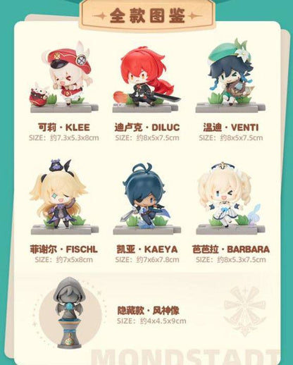 Genshin Impact Battle Scene Series Sammelfiguren 6er-Pack Mondstadt Edition 5 cm Image 11