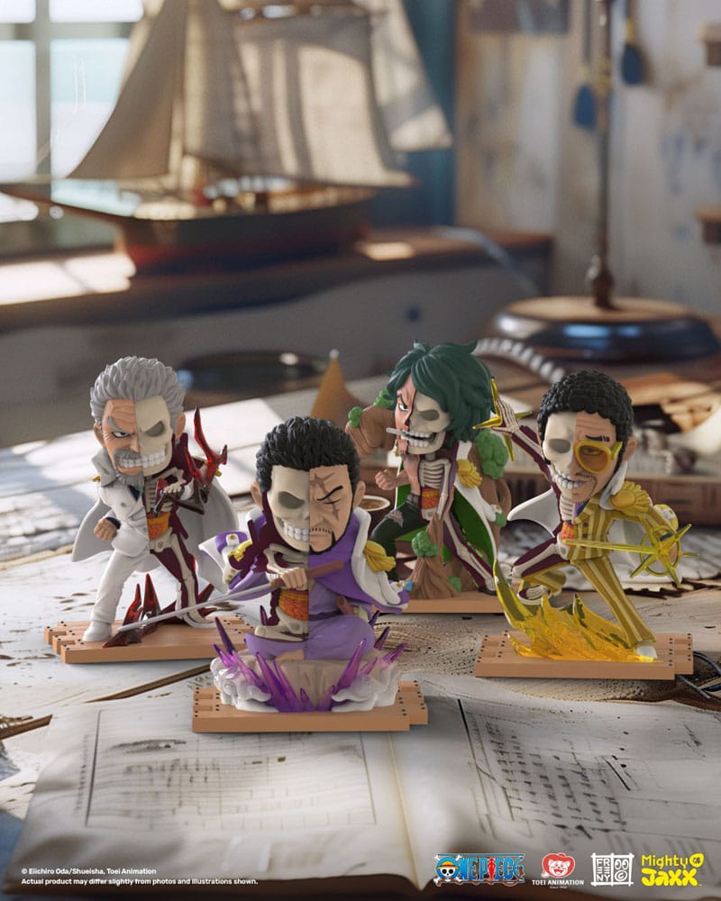 One Piece Freeny's Hidden Dissectables Marines Edition 4 inch Vinyl Figure Blind Box Display (6) Image 4