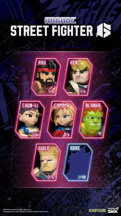 Arcade: Capcom Street Fighter Series Kandy 4 inch Vinyl Figure Blind Box Display (6) Image 2