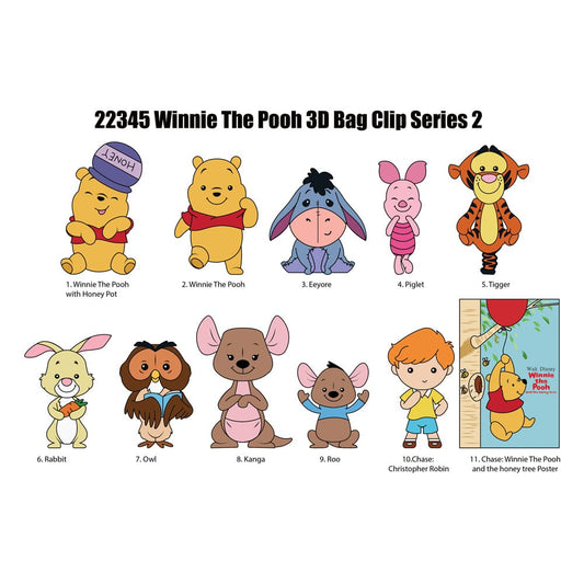 Winnie Puuh 3D PVC-Taschenanhänger Series 2 Display (24) Image 2