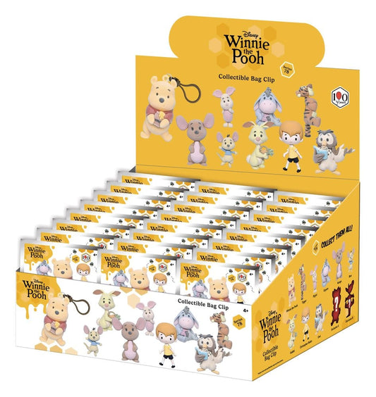 Winnie the Pooh 100th Anniversary 3D PVC-Taschenanhänger Serie 78 Blind Bag Display (24) (Flocked) Image 1