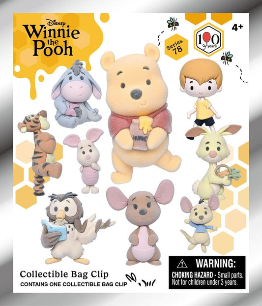 Winnie the Pooh 100th Anniversary 3D PVC-Taschenanhänger Serie 78 Blind Bag Display (24) (Flocked) Image 2