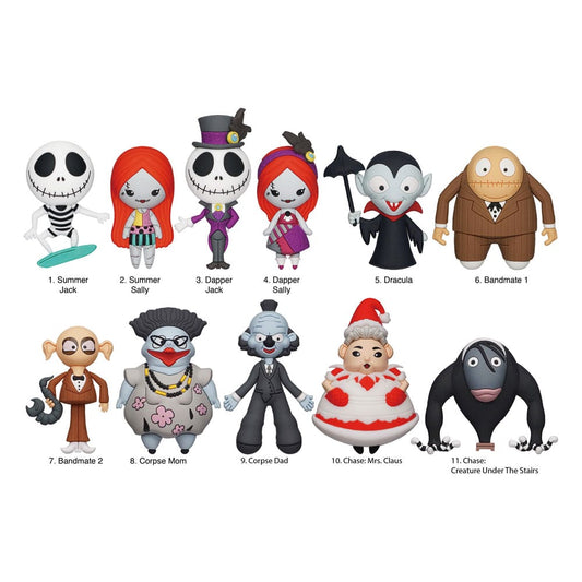 Nightmare before Christmas 3D PVC-Taschenanhänger Series 7 Display (24) Image 1
