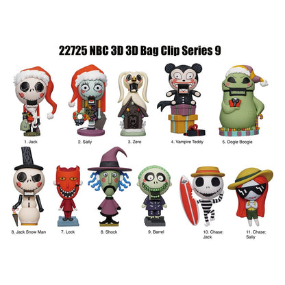 Nightmare Before Christmas 3D PVC-Taschenanhänger Glow in the Dark Serie 9 Display (24) Image 3