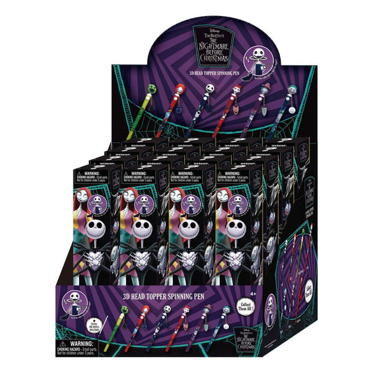 Nightmare before Christmas Stift 3D Head Topper Spinning Pen Image 1