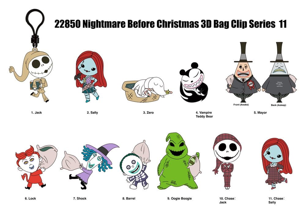 The Nightmare Before Christmas 3D PVC-Taschenanhänger Serie 11 Blind Bag Display (24) Image 2