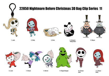 The Nightmare Before Christmas 3D PVC-Taschenanhänger Serie 11 Blind Bag Display (24) Image 2