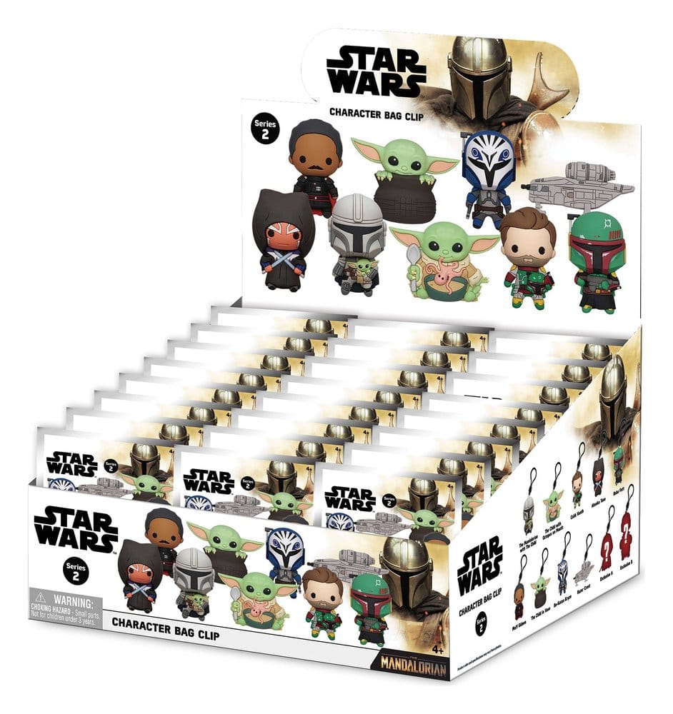 Star Wars Mandalorian 3D PVC-Taschenanhänger Series 2 Display (24) Image 1