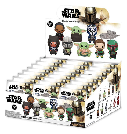 Star Wars Mandalorian 3D PVC-Taschenanhänger Series 2 Display (24) Image 1