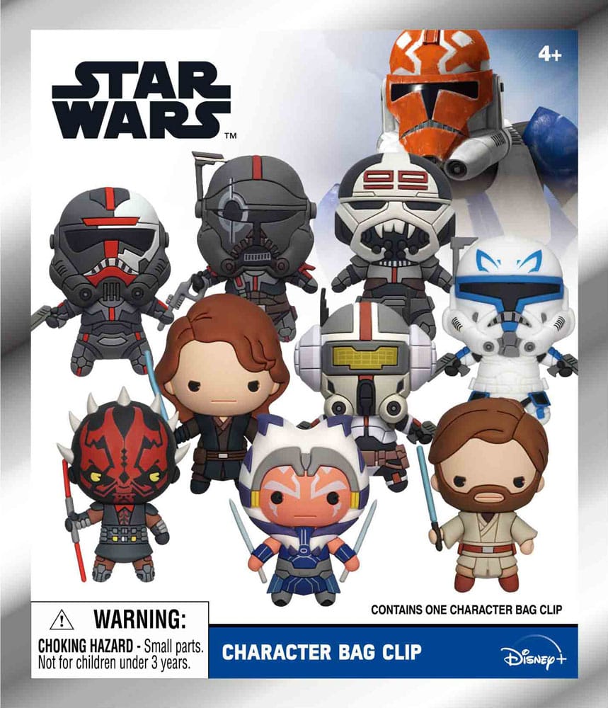Star Wars Clone Wars 3D PVC-Taschenanhänger Series 4 Display (24) Image 2