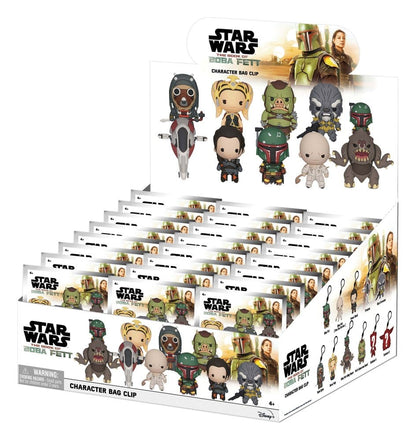Star Wars: Das Buch von Boba Fett 3D PVC-Taschenanhänger Serie 1 Display (24) Image 1
