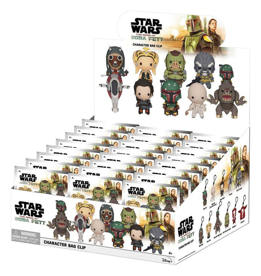 Star Wars: Das Buch von Boba Fett 3D PVC-Taschenanhänger Serie 1 Display (24) Image 1