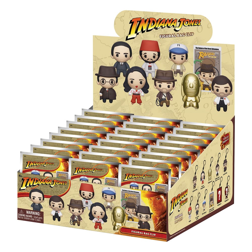 Indiana Jones 3D PVC-Taschenanhänger Display (24) Image 1